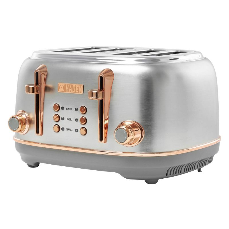 Haden Heritage 4-Slice Wide Slot Stainless Steel Toaster, 3 of 18