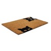 Entryways 28"x17" Peeping Cat All-Natural Coconut Fibers Door Mat Natural and Black - 2 of 4