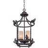 Franklin Iron Works Wrought Bronze Pendant Chandelier 13" Wide Rustic Scavo Glass 4-Light Fixture Dining Room House Foyer Kitchen - 3 of 4