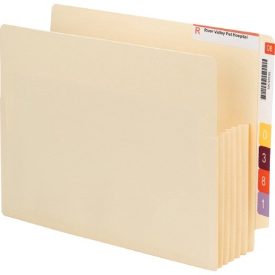 Smead File Pockets End Tab Ltr 5-1/4" Exp 10/BX MLA 75175