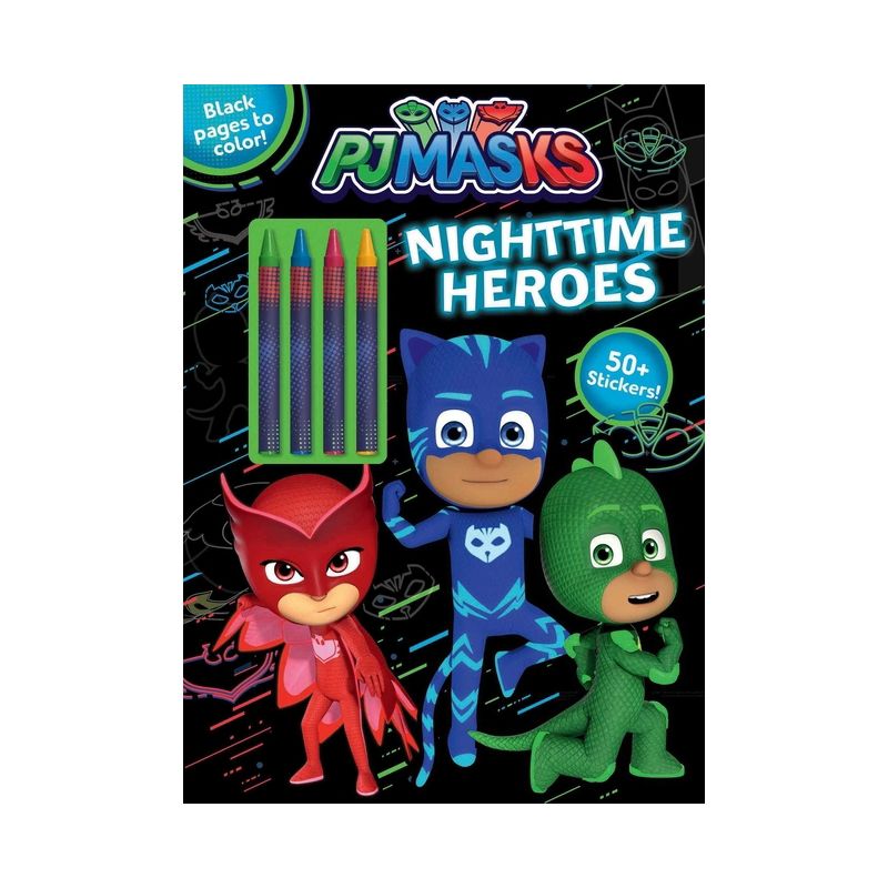 Pj Masks: Nighttime Heroes - (Coloring & Activity with Crayons) by  Editors of Studio Fun International (Hardcover), 1 of 6