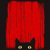 Men's Design By Humans Black Cat By clingcling T-Shirt - 2 of 4