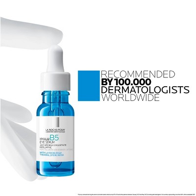 La Roche Posay Hyalu B5 Anti-Wrinkle Concentrate Repairing Repluming Eye Serum - Travel Size - 0.50 fl oz: Paraben-Free, Alcohol-Free