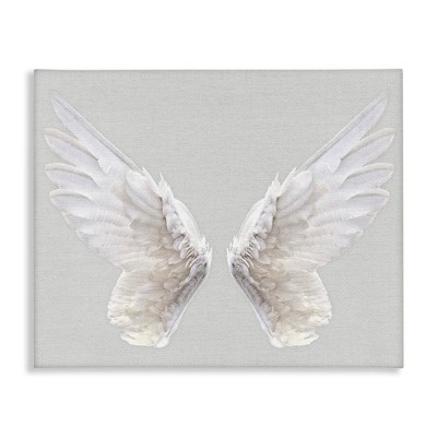 Stupell Industries Angel Wings on Grey, 30" x 40"