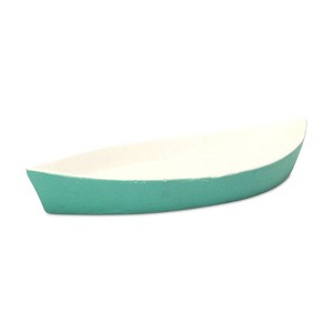 Cheung's Saoirse Teal & White Cast Iron Boat Dish - 1 of 3