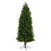 6ft. Slim Spruce Artificial Christmas Tree with 300 Warm White Multifunction LED Lights & 724 Branches – Holiday X-Mas Glow - 3 of 4