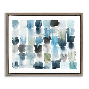 Stupell Industries Ocean Inspired Abstract Tiles Floating Frame Canvas Art - 1 of 4