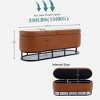 NicBex Storage Ottoman Bench for Bedroom,Oval Storage Bench with Metal Legs,Ottoman for Living Room, Bedroom, Entryway - image 3 of 4