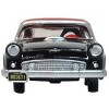 1956 Ford Thunderbird Raven Black with Fiesta Red Top 1/87 (HO) Scale Diecast Model Car by Oxford Diecast - 3 of 4