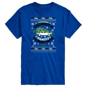 Men's Warner Bros. Griswold Holiday Short Sleeve Graphic T-Shirt - Royal Blue - Large - 1 of 4