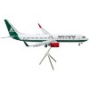 Boeing 737-800 Commercial Aircraft w/Flaps Down "Mexicana" White w/Green "Gemini 200" 1/200 Diecast Model Airplane by GeminiJets - 2 of 3