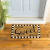 Evergreen Home Sweet Home Indoor Outdoor Natural Coir Doormat 1'4"x2'4" Black - 3 of 4