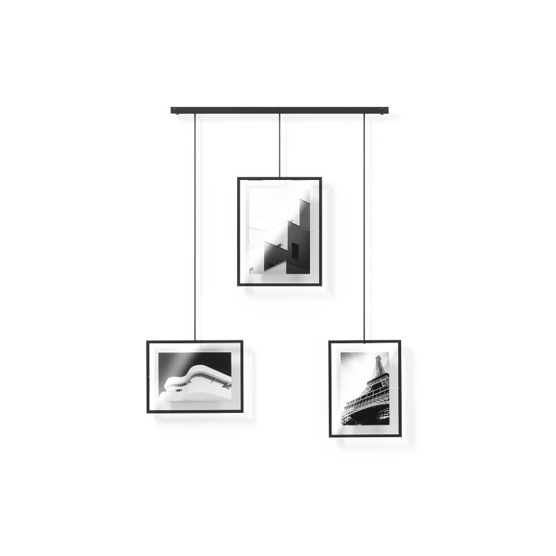 Set of 3 Exhibit Photo Frames Black - Umbra, 4 of 14