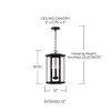 Capital Lighting Walton 4 - Light Pendant in  Black - 2 of 4