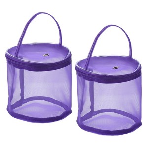 Unique Bargains Portable Crochet Knitting Sewing Craft Mesh Yarn Storage Bags 2 Pcs - 1 of 4