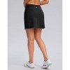 FIONECA Women's Golf Skirts Skort 4 Side Pockets High Waisted Stretchy Tennis Skirt with Short Athletic Casual - 3 of 4