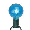 Northlight Pack of 25 Blue G50 Incandescent Christmas Replacement Bulbs - 2 of 2