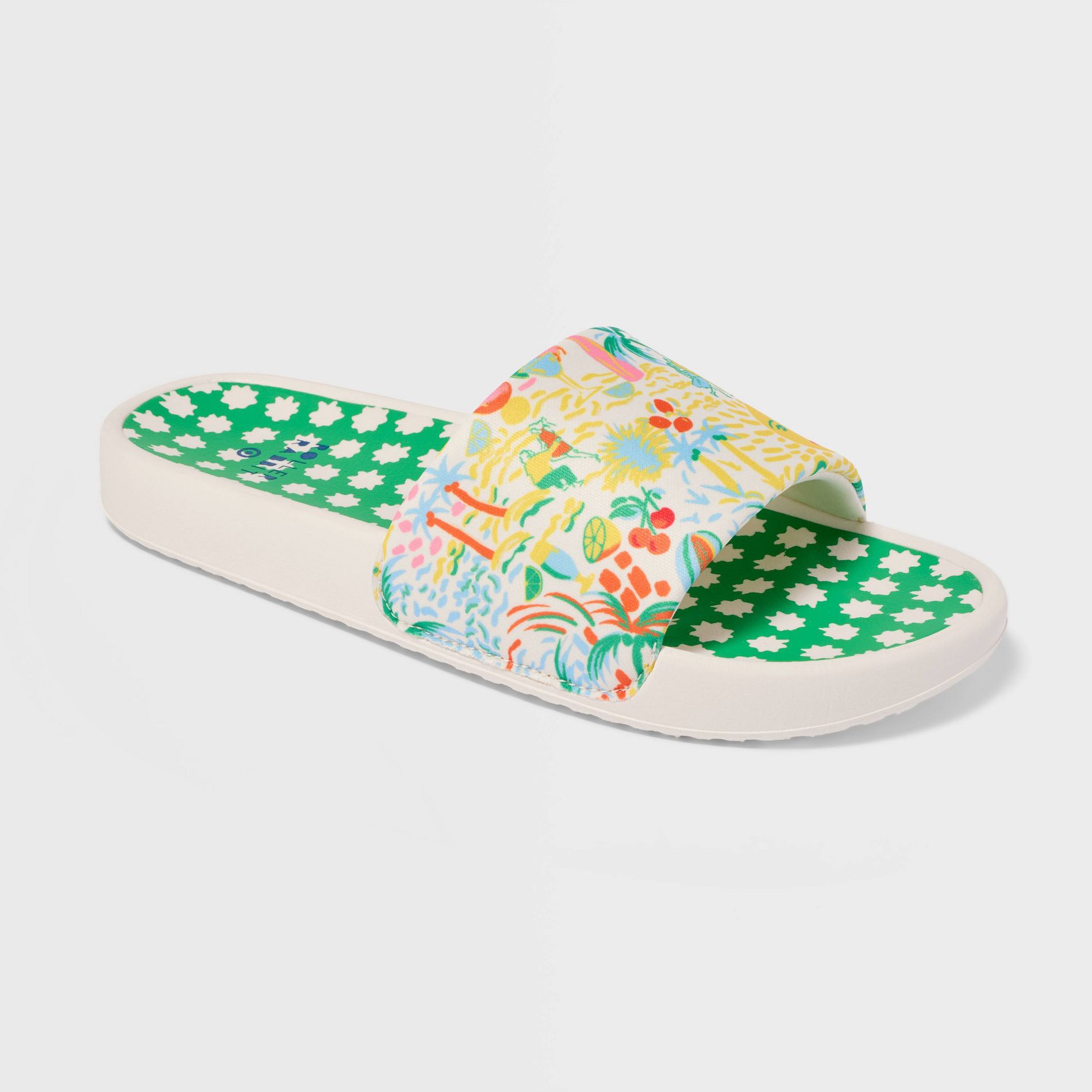 Adult Vacation/Star Geo Slide Sandals Yellow/Green - Roller Rabbit x Target