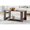 Damerin Modern 2-Tier MDF Rectangular Accent Coffee Tables-Gray - 3 of 4