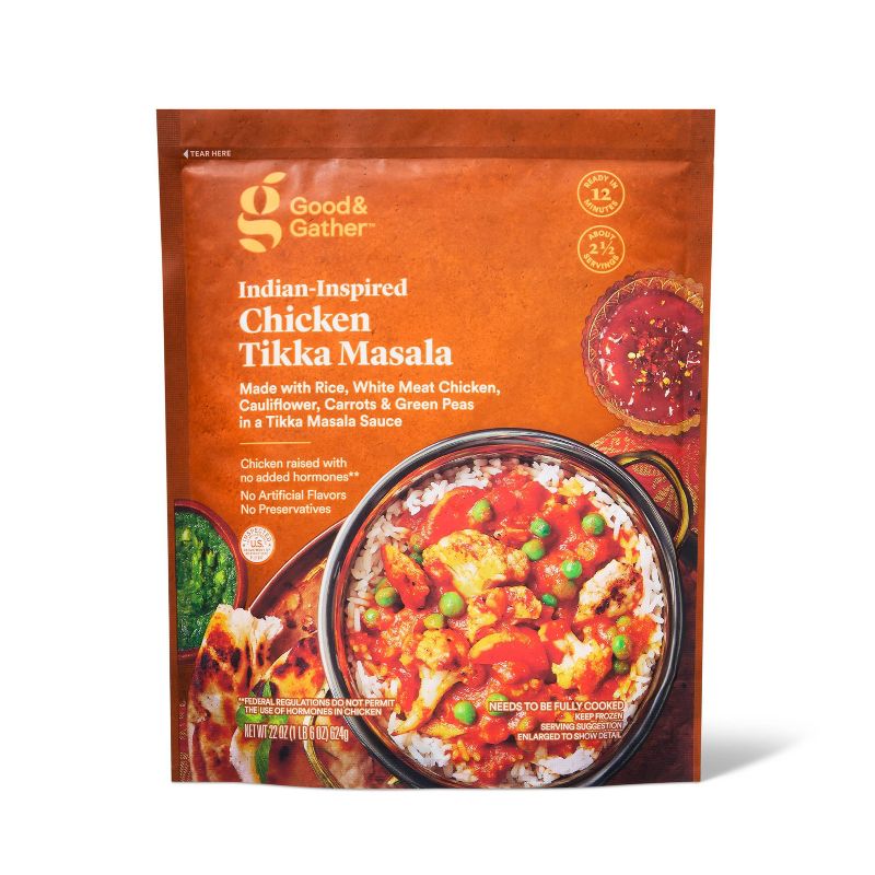Frozen Indian Inspired Chicken Tikka Masala - 22oz  - Good &#38; Gather&#8482;, 1 of 5