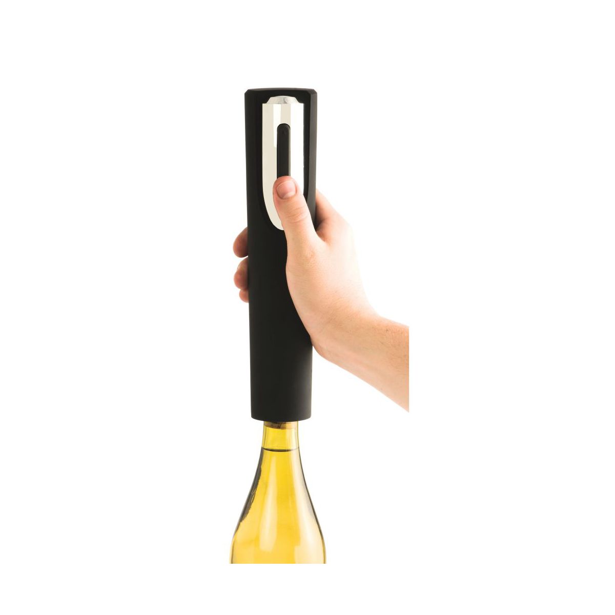 True Vino Drill Electric Wine Bottle Opener - Automatic Corkscrew Wine Opener with Foil Cutter and Stand - Black Set of 1 - thumbnail 5