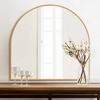 SpassWay Arch Metal Bathroom/Vanity Mirror Decorative Wall Mirror for Living Room Bathroom Bedroom Entryway Black/Gold/Silver - 4 of 4
