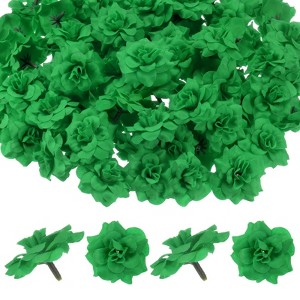 Unique Bargains Silk Rose Artificial Flower Heads Bouquet Decor - 1 of 4