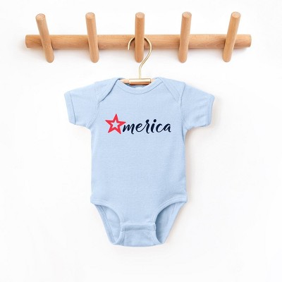 The Juniper Shop Merica Star Baby Bodysuit