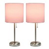 Creekwood Home Contemporary Bedside Table Lamp with Power Outlet - 2 of 4