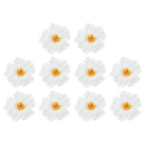 Unique Bargains Hawaiian DIY Decorative Party Artificial Flower 10 Pcs - 1 of 4