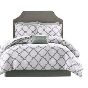 Gracie Mills Pitts Modern Reversible 9-Piece Comforter Set with Cotton Sheets - 1 of 4
