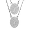 Steeltime Ladies stainless steel religious/our lady of guadalupe scapular necklace. Color Options: Silver, Gold - 2 of 4