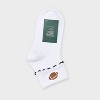 Women's Game Day Embroidered Football Pointelle Bobby Socks with Lettuce Edge Cuff - Wild Fable™ - 2 of 3