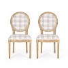 Set of 2 Phinnaeus French Country Fabric Dining Chairs - Christopher Knight Home - 2 of 4