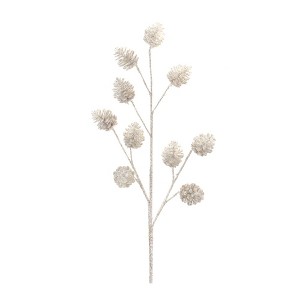 Melrose Glittered Pinecone Spray (Set of 6) - 1 of 3