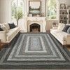 Area Rugs for Living Room Large Soft Washable Rug Cottage Rustic Braided Print Floor Cover Non Slip Non Shedding Stain - 2 of 4