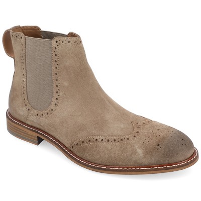 Thomas & Vine Medium and Wide Width Mens Watson Pull-on Wingtip Chelsea Boot