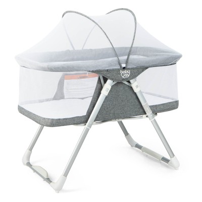 Image of Infans 2-in-1 Stationary & Rock Bassinet Portable Travel Cradle w/ Mattress & Net