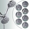 WOWOW 7-Spray 1.75 GPM 4.5 in. Wall Mount Dual Handheld and Fixed Shower Head - 3 of 4