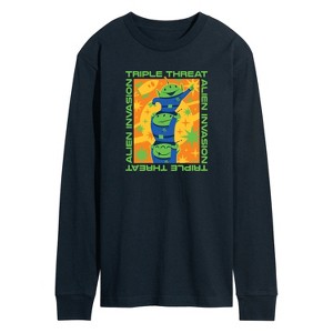 Men's - Disney - Aliens Triple Threat Long Sleeve Graphic T-Shirt - 1 of 4