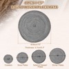 Unique Bargains Woven Braided Washable Decorative Round Placemat 4 Pcs - 2 of 4