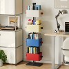 MOEPISY Box Bookshelf Bedside Shelf Living Room Side Table Placement Shelf Home Corner Placement Shelf Simple Colored - 2 of 4