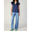 Women's Eliza Flutter Sleeveless Blouse - current air - 4 of 4