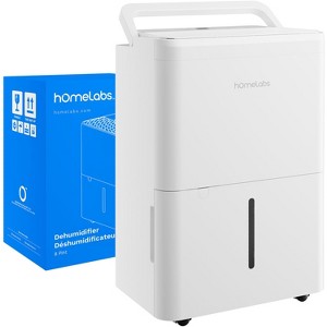 hOmeLabs 8 Pint Wi-Fi Dehumidifier for up to 1,800 Sq Ft Rooms (MAX 24 Pint at 95°F, 90% RH) - 1 of 4