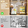 SEVOBAL 2 Pack Under Sink Organizer Pull Out Cabinet Organizer Acrylic Under Sink Storage Shelf for Kitchen Bathroom Cabinet, Black, 15.6"*10.61"*5.1" - 2 of 4