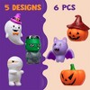 Joyfy 6 Pcs  Halloween Light-Up Bath Toys, Halloween Flashing LED Light Floating Bathtub Toys for Baby, Bathtime Floating Shower Games for Toddler - 2 of 4