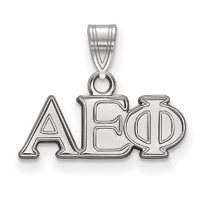 Black Bow Jewelry Sterling Silver Alpha Epsilon Phi Greek Life Small Pendant - 1 of 3