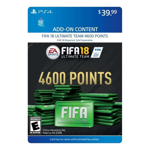 Fifa 18 Ultimate Team 4600 Points Playstation 4 Digital - 