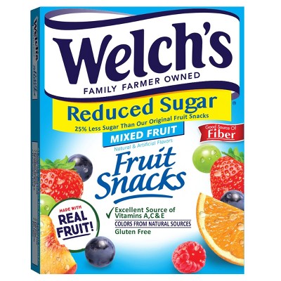 Welch's Fruit Snacks Mixed Fruit Reduced Sugar – 6.4oz/8ct