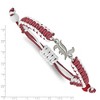 Black Bow Jewelry Stainless Steel Louisville Cardinals NCAA charm Bracelet 9 Inch - 2 of 3